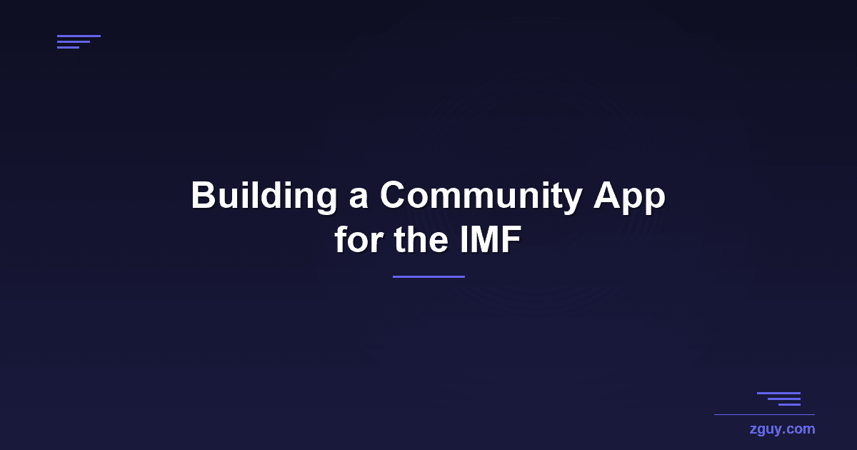 Building a Community App for the Indigenous Marathon Foundation